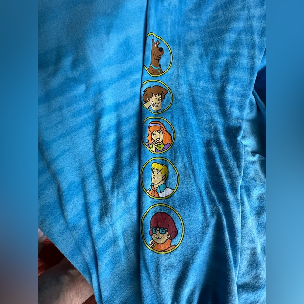 🕵️‍♂️🐾 Scooby-Doo Mystery Machine Tie-Dye Long Sleeve Shirt XXL - Picture 9 of 10